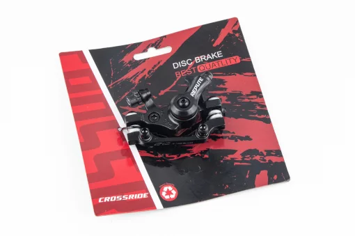 Гальмівний супорт передній (F160/R140мм), чорний DSC-710F, ВЕЛОЗАПЧАСТИНИ, YQ-412169