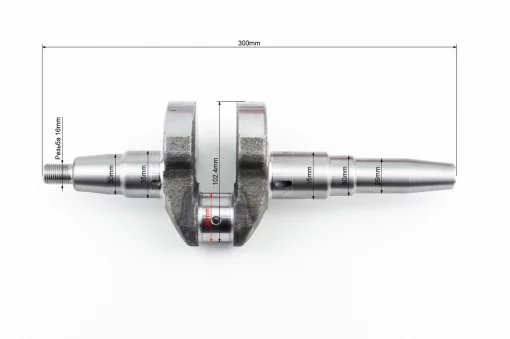 Коленвал 178F (Dшейки-36мм, H-102,4мм) под конус, D178/186F, YQ-625049