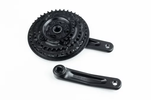 Шатуны "квадрат" 152мм, 42.34.24T MTB, алюминиевые, чёрные МА-AT45, ВЕЛОЗАПЧАСТИНИ, YQ-412511