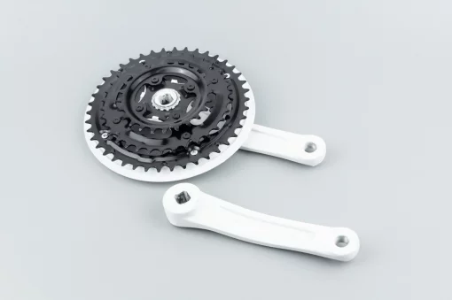 Шатуны "квадрат" 152мм, 42.34.24Т MTB, алюминиевые, белые ARDIS, ВЕЛОЗАПЧАСТИНИ, YQ-403931