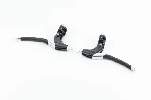 Гальмівні ручки з гумовими вставками, алюмінієві, чорно-сірі HJ-330AD, ВЕЛОЗАПЧАСТИНИ, YQ-411187