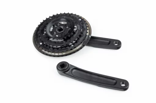 Шатуны "квадрат" 170мм, 42.34.24T MTB, алюминиевые, чёрные DOTEK, ВЕЛОЗАПЧАСТИНИ, YQ-406247