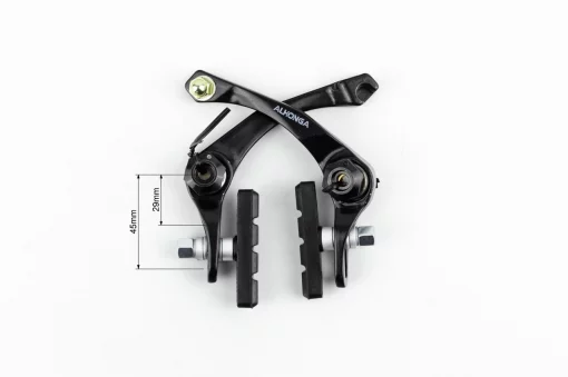 Гальмо "BMX" U-brake (2 колеса), хід колодки 29-45мм, алюмінієве, чорне HJ-926ADU, ВЕЛОЗАПЧАСТИНИ, YQ-411188