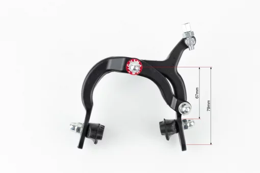 Гальмо ROAD V-brake кліщового типу, переднє+заднє, хід колодки 67-79мм, алюмінієве, чорне HSB-1003D, ВЕЛОЗАПЧАСТИНИ, YQ-412475