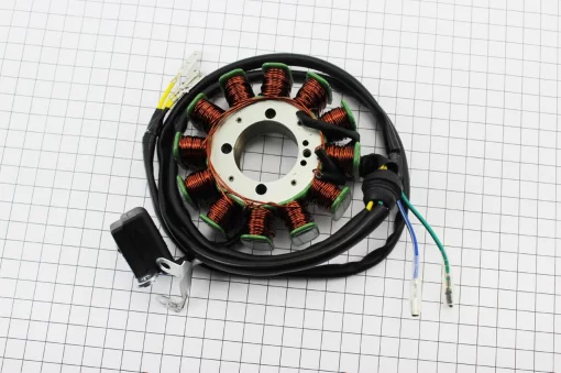 Статор магнето (генератора) (12 катушек "5 проводов"), 200cc (d-93мм), CG125-250, YQ-326403