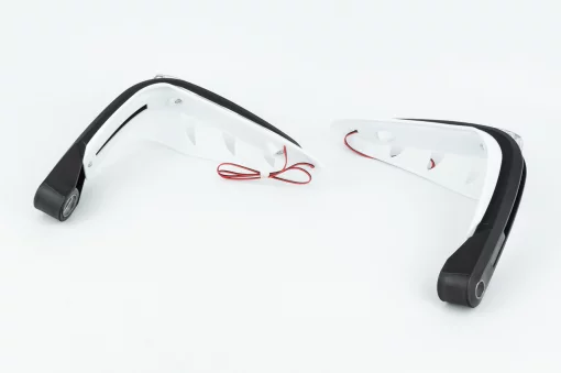 Tekken 250 Защита для рук лев., прав. LED (комплект 2шт) белая, TEKKEN, YQ-365072