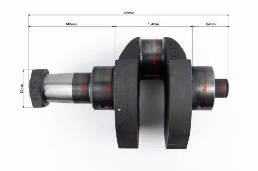 Коленвал ZH1105 (Dцапфы-70мм, Dшейки-68мм, Dцапфы-70мм), ZUBR-Z-250, D(ZS1100), YQ-610205