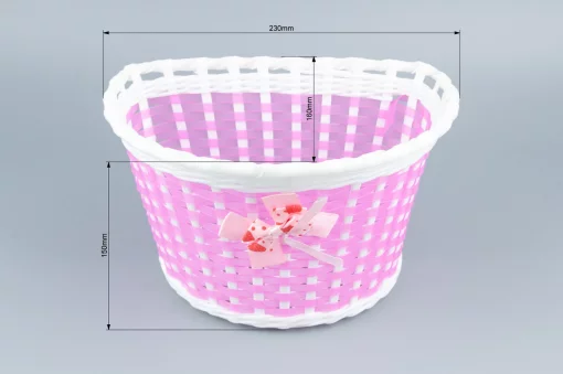 Корзина CHILD передняя 12", розовая CR-BS01-8, ВЕЛОАКСЕСУАРИ, YQ-414022