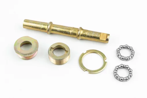 Каретка ХВЗ 143мм под клин, подшипник &Oslash;6,35х9 шариков, жёлтая, ВЕЛОЗАПЧАСТИНИ, YQ-412218