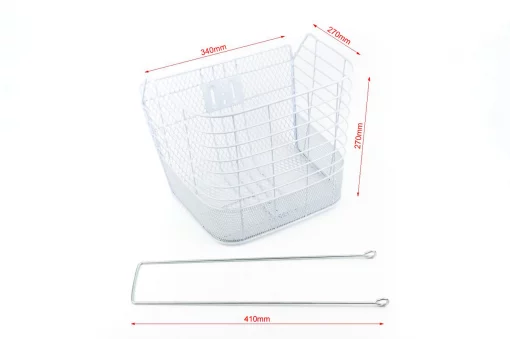 Корзина передняя 28" (проволока), белая JL-CK055, ВЕЛОАКСЕСУАРИ, YQ-409495