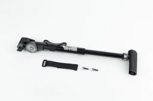 Насос алюмінієвий з манометром, Т-ручкою, чорний GP-993, ВЕЛОІНСТРУМЕНТ, YQ-407264