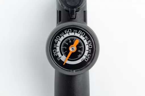 Насос алюмінієвий з манометром, Т-ручкою, чорний GP-993, ВЕЛОІНСТРУМЕНТ, YQ-407264