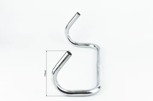 Кермо ROAD 25,4x390мм, хром, ВЕЛОЗАПЧАСТИНИ, YQ-411017