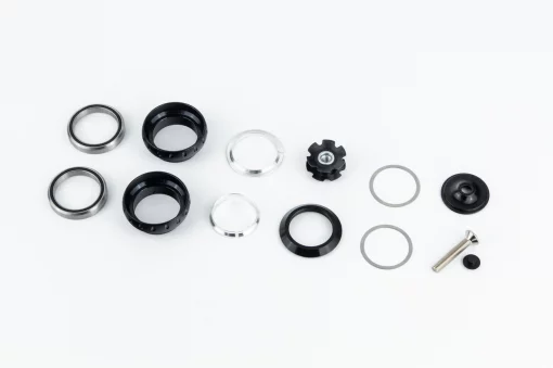 Рулевая колонка 1-1/8" (34/28,6x34/30мм) безрезьбовой вилки, пром-подшипники, чёрная KL-B236, ВЕЛОЗАПЧАСТИНИ, YQ-412173