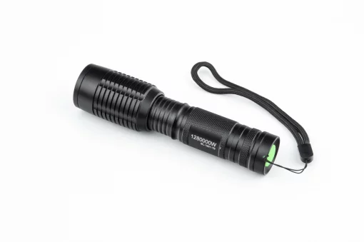 Фонарь LED Cree XML-T6 (Zoom) 700 lumen ручной, алюминиевый, АКБ Li-ion 3.7V 18650 зарядка от авто/220V, влагозащитный, чёрный