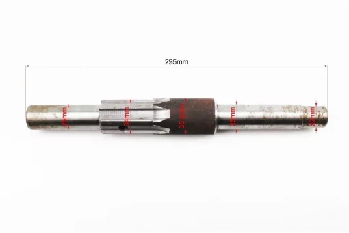 Вал первичный редуктора фрезы L-295мм ZUBR-Q12E NEW, Мототрактор, YQ-608187