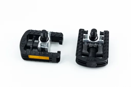 Педалі FOLDING складні 9/16" (109x74x29мм) пластико-алюмінієві, чорно-сірі NW-306P, ВЕЛОЗАПЧАСТИНИ, YQ-412145