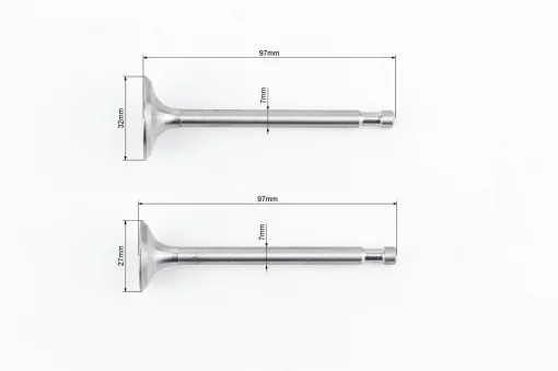 Клапанный механизм к-кт R175A/R180NM (пружина-2шт+тарелка клапана-2шт+направляющая, d-7мм -2шт), D175/180N, YQ-603704