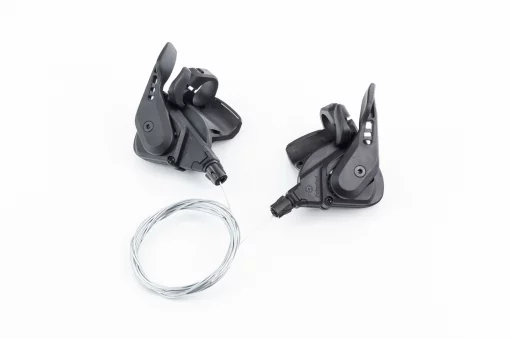 Переключатели (манетка) 3x7 скоростей, чёрные TS38, ВЕЛОЗАПЧАСТИНИ, YQ-406399