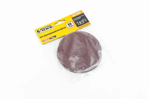 Круг шлифовальный самоклеющийся 125мм, бумага класс C, K80, к-кт 10шт (08-2508), Витратні матеріали, YQ-703254