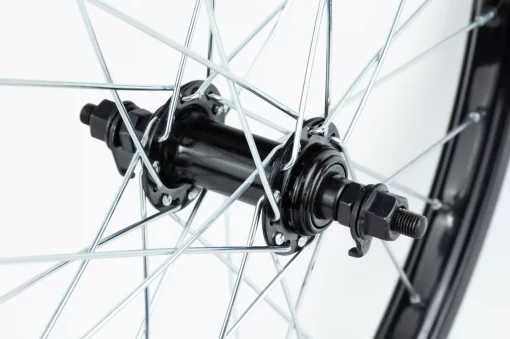 Колесо 20" переднее, втулка 14Gx28H чёрное, ВЕЛОКОЛЕСА, YQ-412516