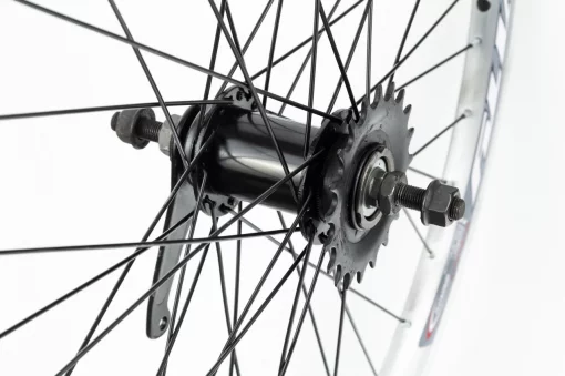 Колесо 24" заднее, обод "капля" алюминиевый, втулка ХВЗ червячная 14Gх36H, крепл. гайка, "GRAVITY", ВЕЛОКОЛЕСА, YQ-406520