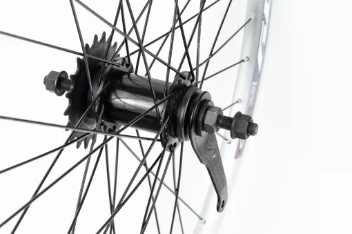 Колесо 24" заднее, обод "капля" алюминиевый, втулка ХВЗ червячная 14Gх36H, крепл. гайка, "GRAVITY", ВЕЛОКОЛЕСА, YQ-406520