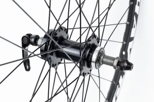 Колесо 26" заднее Disk-brake, обод "капля" и втулка 14Gx36H алюминиевые, пром-подшипники 6200 2RS, под вольнобег, крепл.