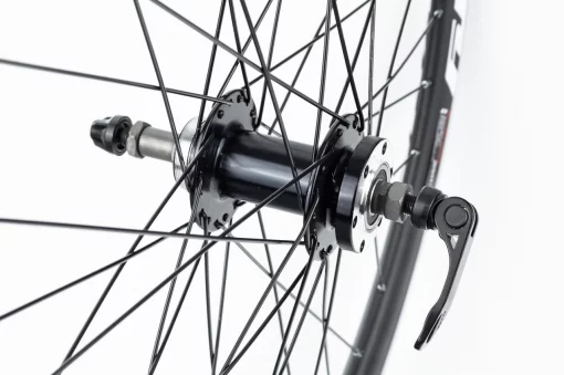 Колесо 26" заднее Disk-brake, обод "капля" и втулка 14Gx36H алюминиевые, пром-подшипники 6200 2RS, под вольнобег, крепл.