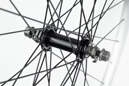 Колесо 28" переднє V-brake, обід "крапля" алюмінієвий, втулка 14Gх36H, чорна, кріпл. гайка, "GRAVITY", ВЕЛОКОЛЕСА, YQ-406200