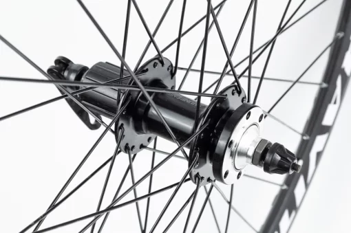 Колесо 29" заднє Disk-brake, обід "крапля" та втулка 14Gx36H алюмінієві, пром-підшипники 6200 2RS, під касету 8-9зв, кріпл.