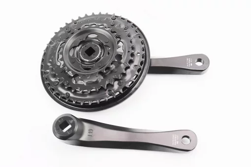 Шатуны "квадрат" 170мм, 42.34.24T MTB, алюминиевые, чёрные FC-TY501, ВЕЛОЗАПЧАСТИНИ, YQ-404245