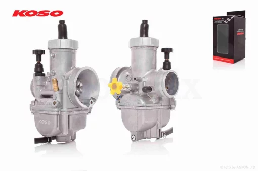Карбюратор універсальний 28mm, ручне підкачування "KOSO" (KEIHIN), QT-028671