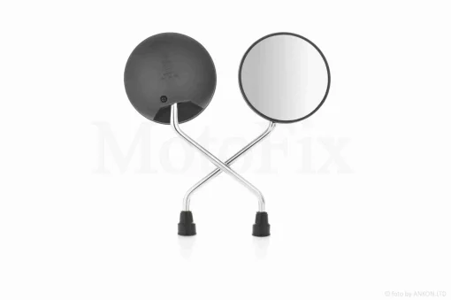 Зеркала Delta, ZS125/150 M10 R+R круглые, черные "LIPAI" , QT-022390