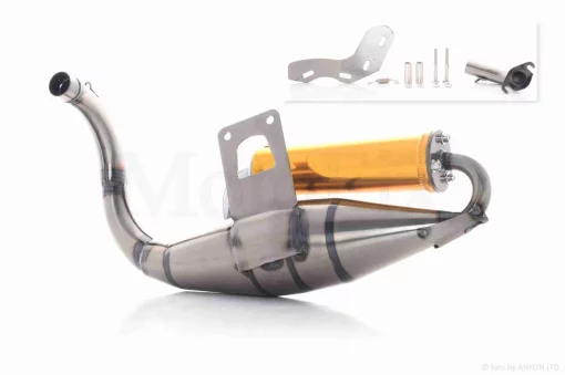 Глушник DIO AF27/28 нержавіюча сталь, тюнінг (золотистий), QT-034683