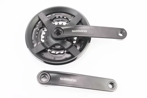 Шатуны "квадрат" 170мм, 42.34.24T MTB, алюминиевые, чёрные Tourney FC-TY301, FIX-404142