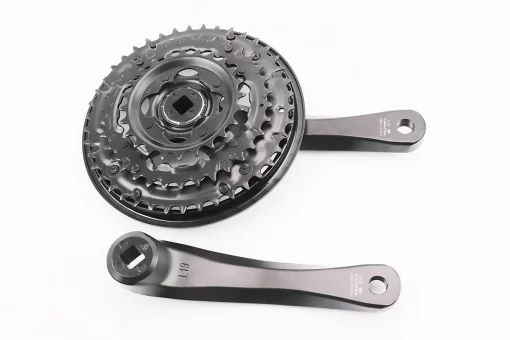 Шатуни "квадрат" 170мм, 42.34.24T MTB, алюмінієві, чорні FC-TY501, FIX-404245