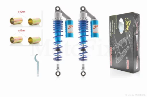 Амортизатори задні Delta 340mm, газомасляні, з підкачуванням "LIPAI" (сині), QT-013568
