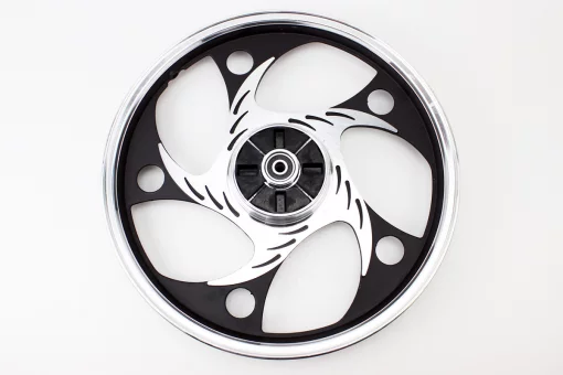 Диск задний литой 1,6-17" ALPHA/ACTIVE "волна", черный (ось 12мм), FIX-320214