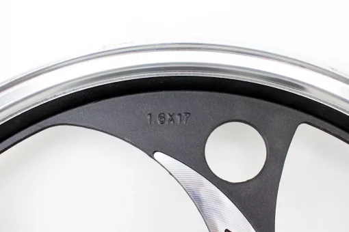 Диск задний литой 1,6-17" ALPHA/ACTIVE "волна", черный (ось 12мм), FIX-320214