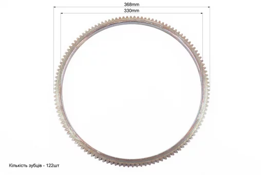 Венец маховика Z-122, Dвнт.-330mm R175A/R180NM, FIX-206905