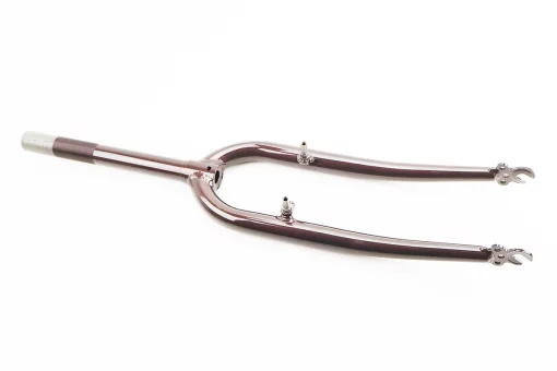 Вилка 26" с резьбой 1" (28,6мм), шток 240мм, V-brake, коричневая, FIX-210640