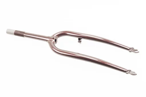 Вилка 26" с резьбой 1" (28,6мм), шток 240мм, V-brake, коричневая, FIX-210640