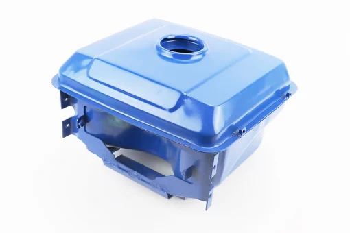 Бак паливний R190N, 270x210x165mm, потайна горловина, отвір під кран паливний, СИНІЙ, FIX-604006