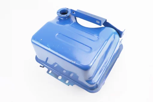 Бак паливний R190N, 270x210x165mm, потайна горловина, отвір під кран паливний, СИНІЙ, FIX-604006