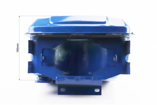 Бак паливний R190N, 270x210x165mm, потайна горловина, отвір під кран паливний, СИНІЙ, FIX-604006