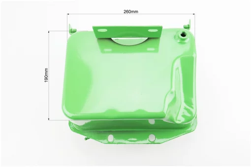 Бак паливний R175A/R180NM, 260x190x165mm, виступ. горловина, отвір під шланг паливний, FIX-210614