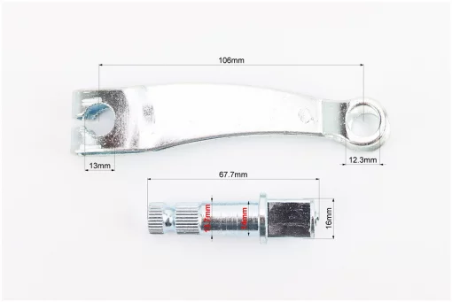 Кронштейн + вал тормозной задний (с изгибом), FIX-204556