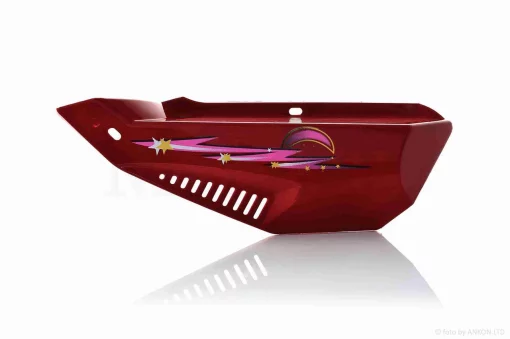 Пластик Delta бічна пара на бардачок, червоний "LIPAI", QT-008683