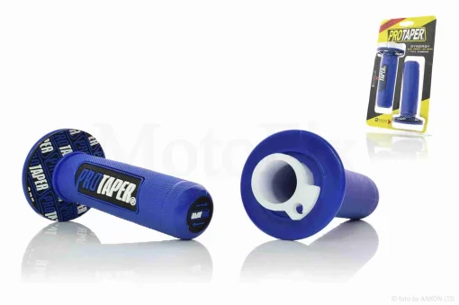 Грипси (ручки керма) універсальні #1 "PRO TAPER" (сині), QT-013055